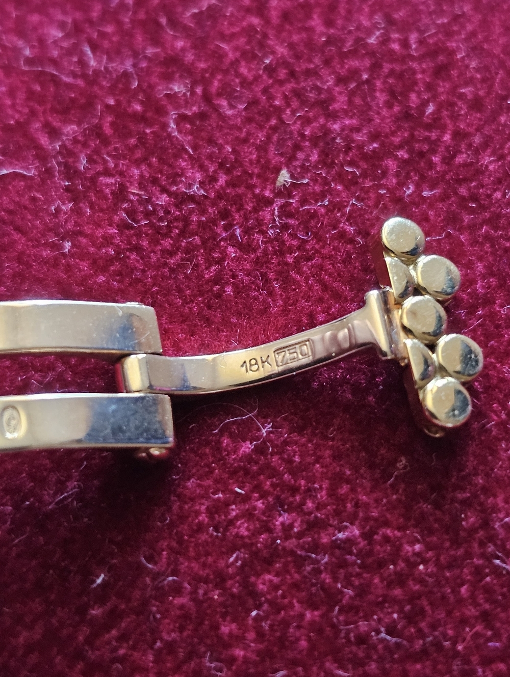 Cartier 18K Gold Bracelet Part/clasp For Cartier Trinity 18K Cold Watch - Picture 9 of 13